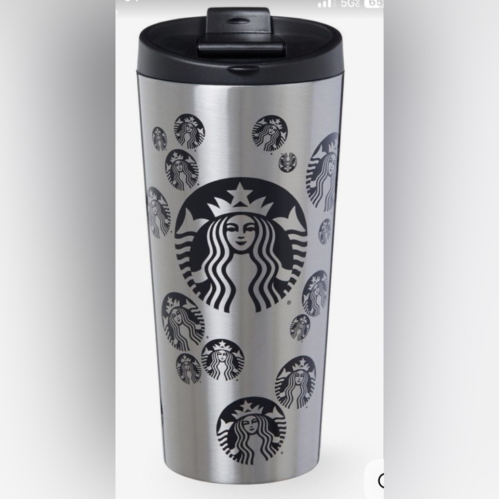 2014 Rare Starbucks Metallic Tumbler with Mermaid Emblem